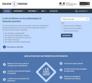 Un nouveau site pour l'éducation prioritaire