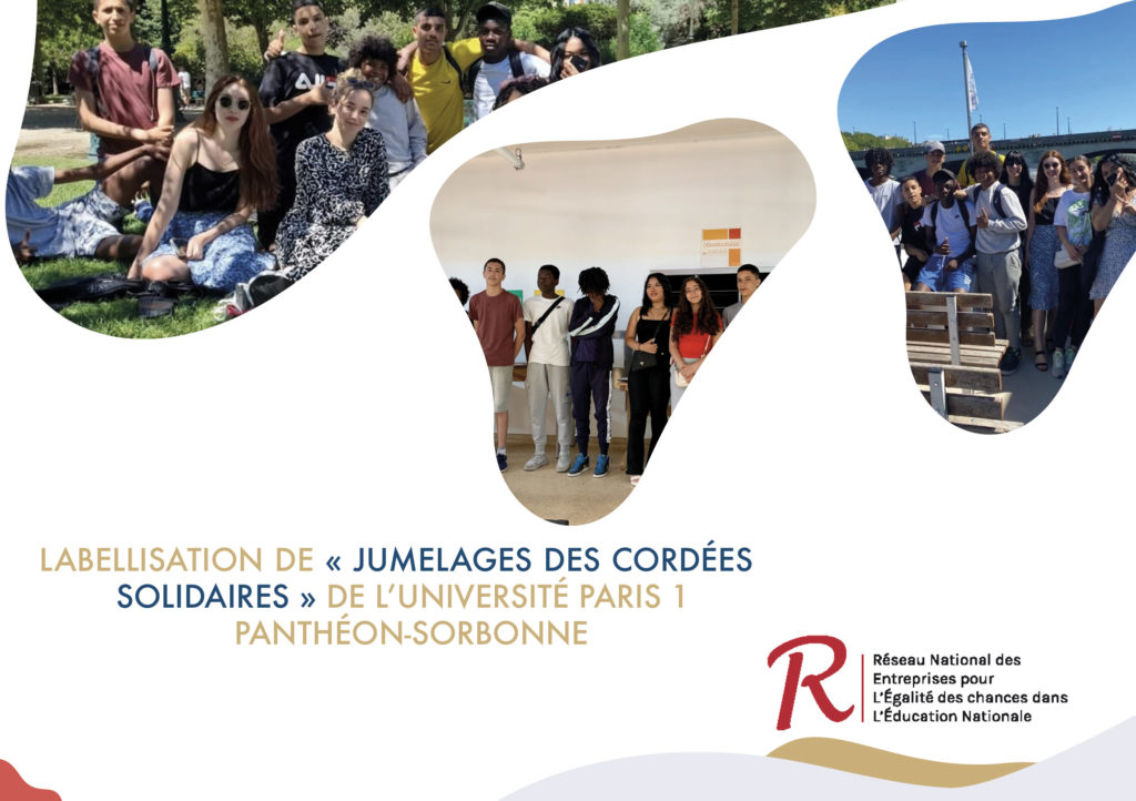 2. Labellisation de « Jumelages des cordées solidaires » de l’université Paris 1 Panthéon-Sorbonne